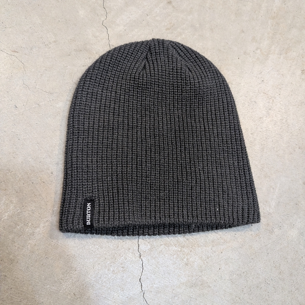 Burton Charcoal Knit Beanie Acrylic Adult One Size